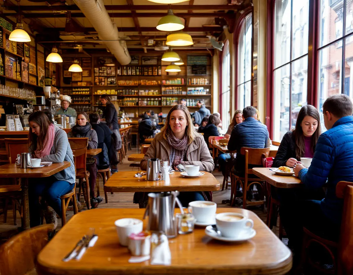 Café Morning Scene